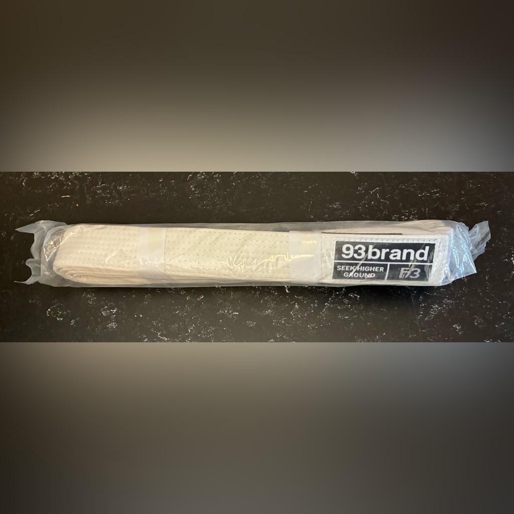 93 Brand White JiuJitsu Gi Belt F3